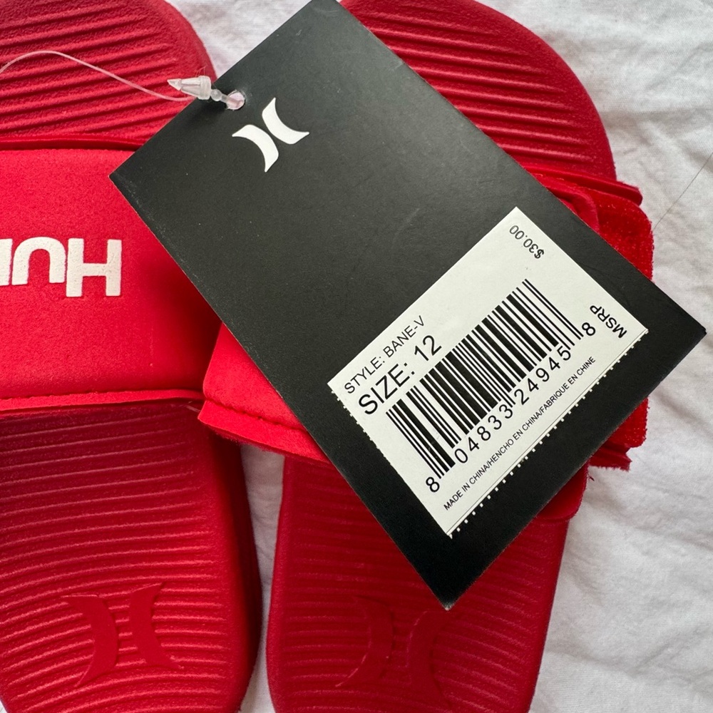 Toddler Hurley boys sandals. Brand new with tags. Retails for $30.